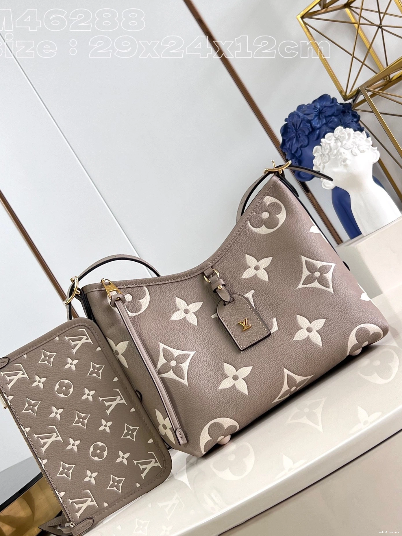 Cheap PM-29*24*12cm VUITTON CARRYALL LOUIS 0718